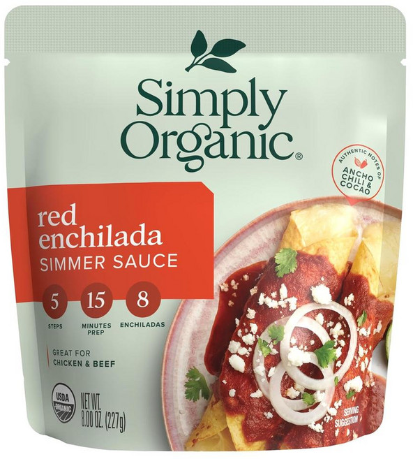Simply Organic 레드 엔칠라다 시머 소스