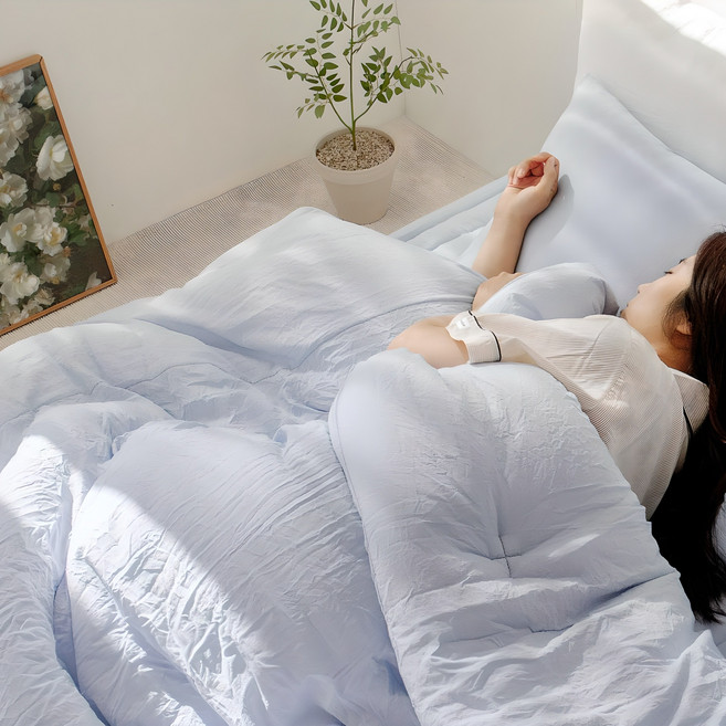 그래이불 국내산 몽글몽글 마이크로 모달 워싱 차렵이불