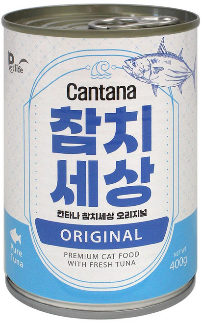칸타나 참치세상 400g 대용량 고양이간식 고양이캔, 12개, 오리지날