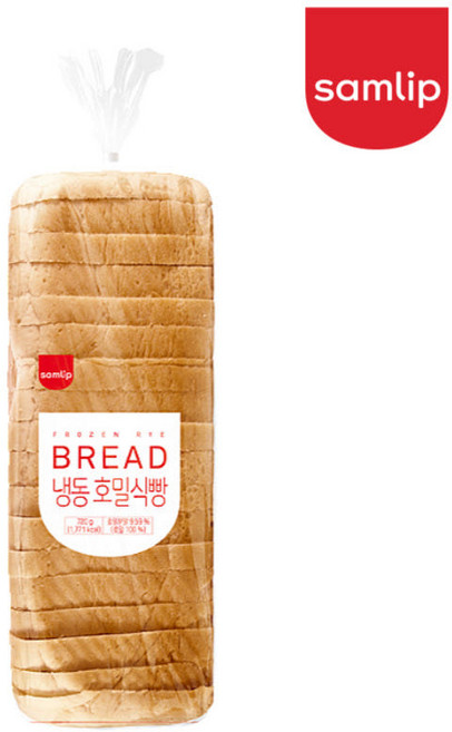 삼립 냉동 호밀식빵 720g 카페 토스트 브레드 샌드위치 곡물빵 식사대용 러스크, 1개