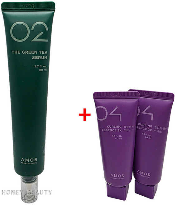 아모스프로페셔널 녹차실감 세럼 80ml+컬링+컬링에센스미니40mlX2(80ml)증정, 1개, 80ml