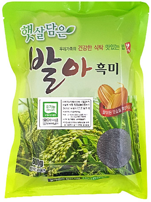 두레생협 국내산 유기농 발아 현미 흑미 800g, 1개