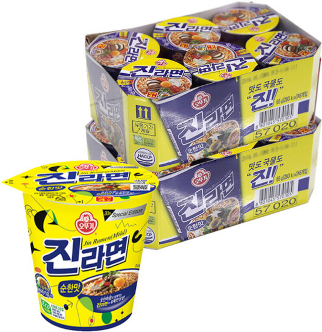 오뚜기 진라면 순한맛 소컵