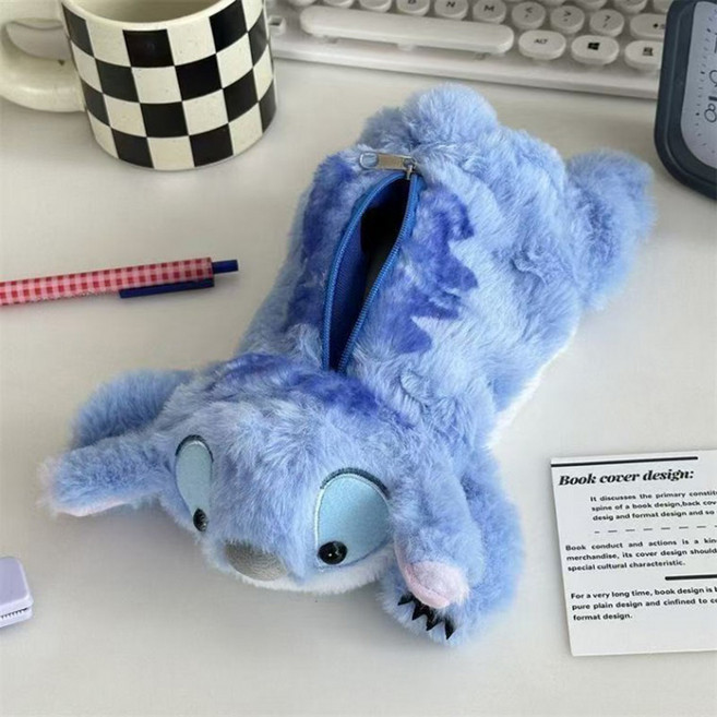 스티치 인형 필통 디즈니필통 펜케이스 캐릭터필통 파우치 새학기, 1개, one color