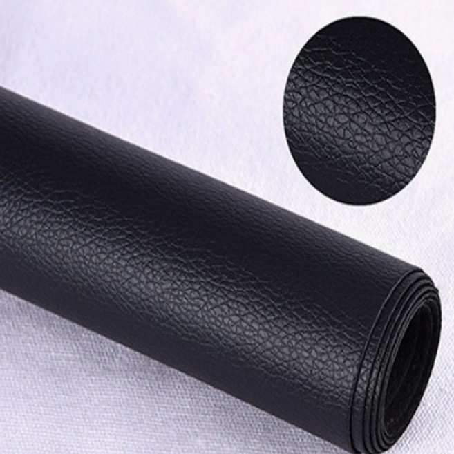 접착식 인조가죽 보수패치 대형 138X50cm 소파 차량시트 의자 리폼 DIY 원단 스티커, 1.블랙