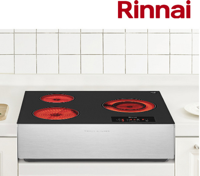 린나이 전국설치(비용별도) 3구 매립형 빌트인/프리스탠딩 하이라이트 전기렌지 쿡탑 레인지 전기레인지, 프리스탠딩, 33A_15cm