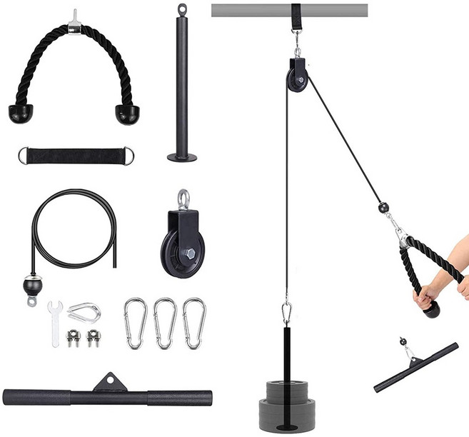 렛풀다운 머신 랫풀다운 삼두 운동 케이블 푸쉬다운 크로스오버 풀다운 등운동, 옵션2