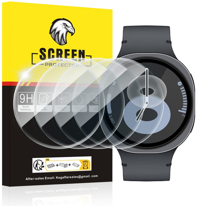 갤럭시 워치8 40mm/44mm/46mm강화유리 보호필름 4매 세트, 4개