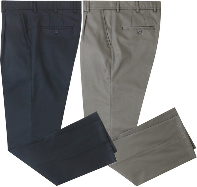 포커스코리안 남자 스판 면바지 캐주얼바지 일자바지