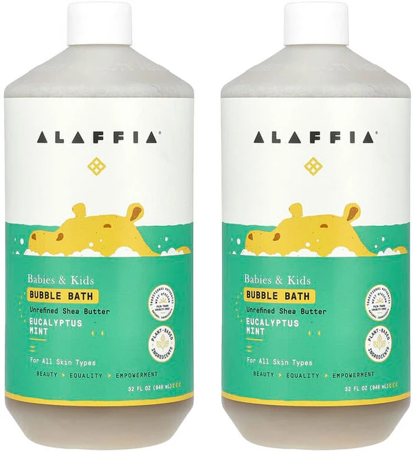 알라피아 버블배스 베이비 앤 키즈 유칼립투스 민트, 946ml, 2개 - 쿠팡