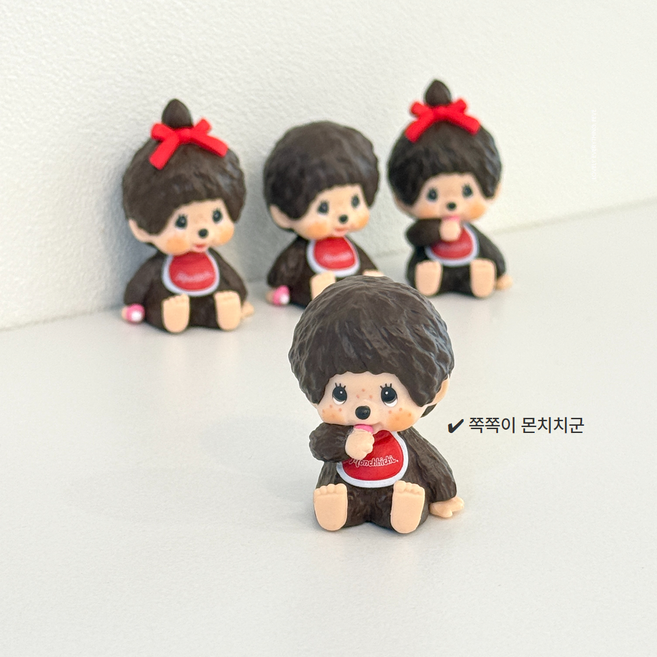 몬치치 일본정품 미니 피규어 4종택1, 쪽쪽이몬치치군