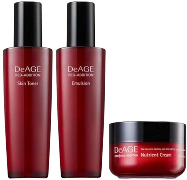 참존 디에이지 레드 에디션 기초 3종세트 스킨 로션 크림, 1개, 50ml