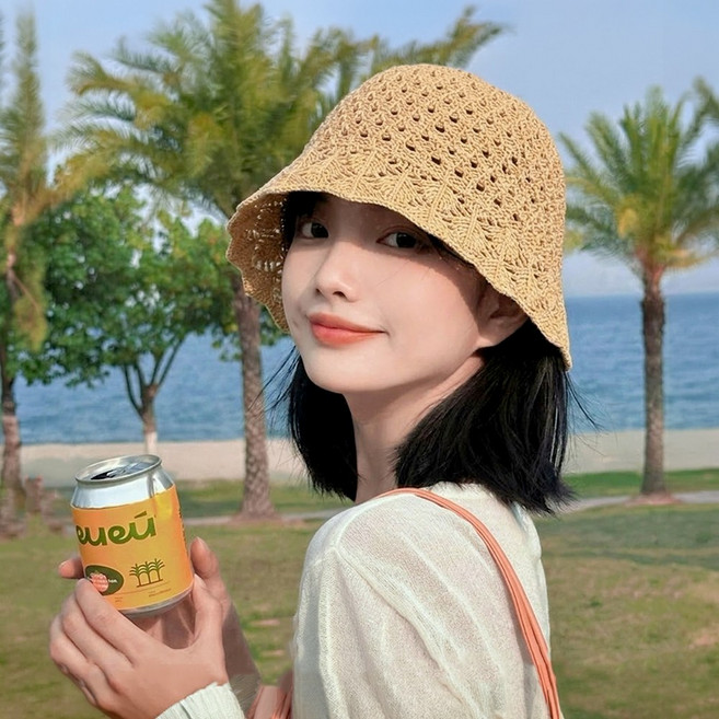 토리모 심플 펀칭 여름 벙거지 모자