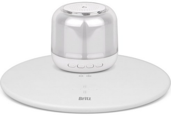 브리츠 미니 블루투스 무드등 스피커 BZ-T200BT + 무선충전기 세트, BZ-T200BT(스피커+무선충전기 세트), 혼합색상