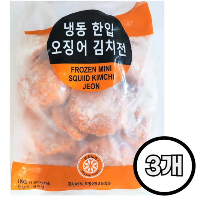 FROZEN FOOD 냉동 한입 김치전, 3개, 1kg
