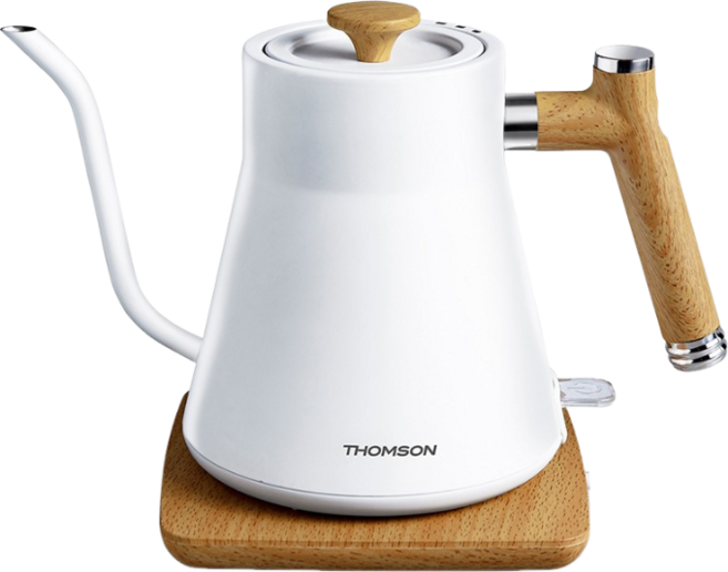 THOMSON湯姆盛 木紋手沖咖啡細口壺 TM-SAK48 原廠公司貨, 800ml, 1個