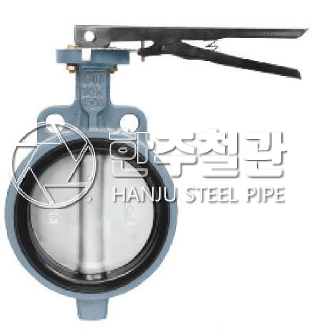 조은원대밸브 주철10K 버터플라이밸브(레버식)KS 40A 배관자배, 1개