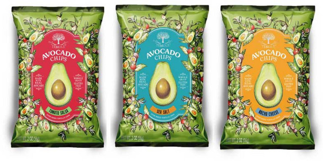 테몰 아보카도칩 나쵸치즈2개 + 토마토살사 2개 +씨쏠트 2개 총6개, 40g, 6개