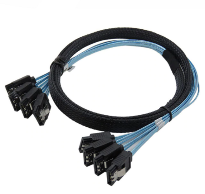 A.PEACE SATA 3 고속 데이터 멀티 4P 6P cable SSD 케이블, 50cm, 6P(페어), 1개