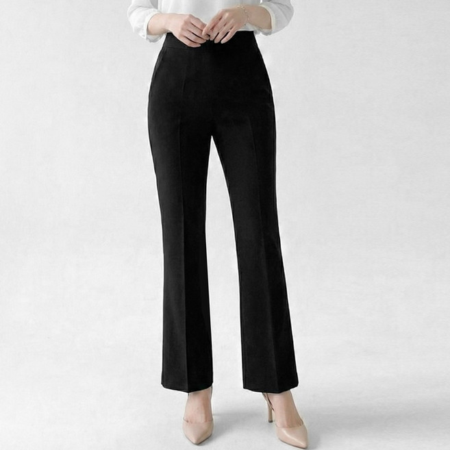 에이플심플 여성 세미부츠컷 팬츠 편안한 스판 간절기 바지