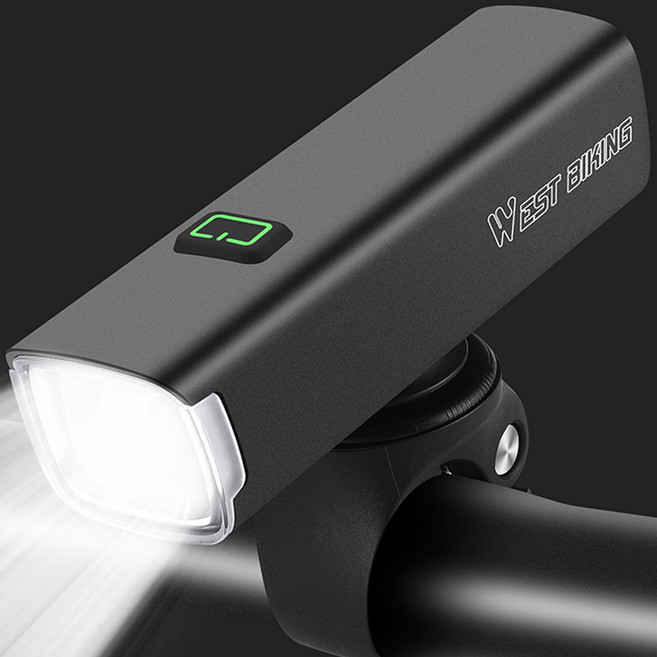 시그니처베이지 웨스트바이킹 초경량 스마트 자전거 킥보드 라이트 전조등 YPZ353, 핸들바 거치형, 1개