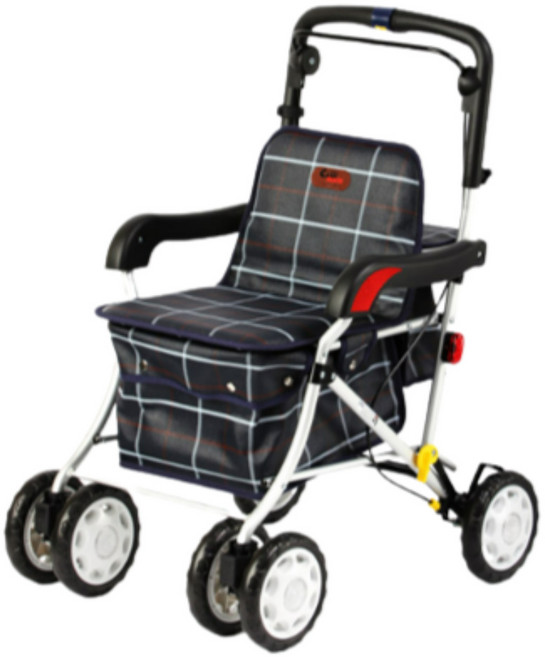 노인 보행기 어르신 유모차 할머니 보행 보조기 튼튼 사은품증정, 1개