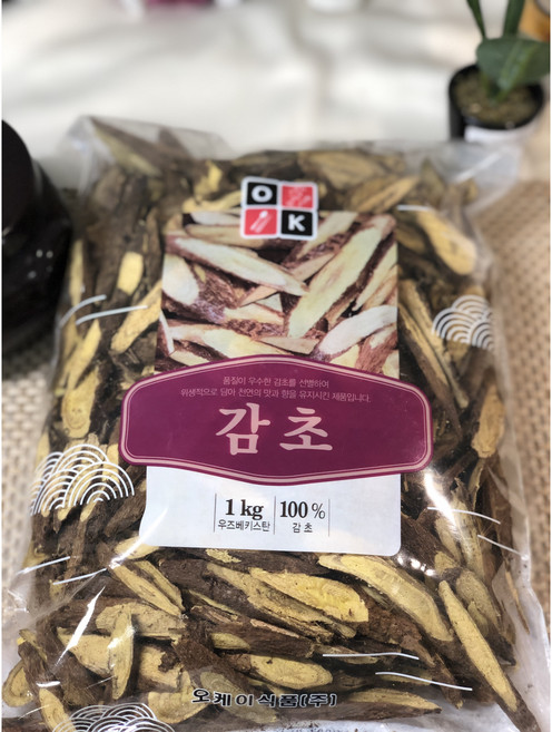 [대용량 추천] 특A급 자연 감초 특산물 한방재료 감초차 감초, 1kg, 10개