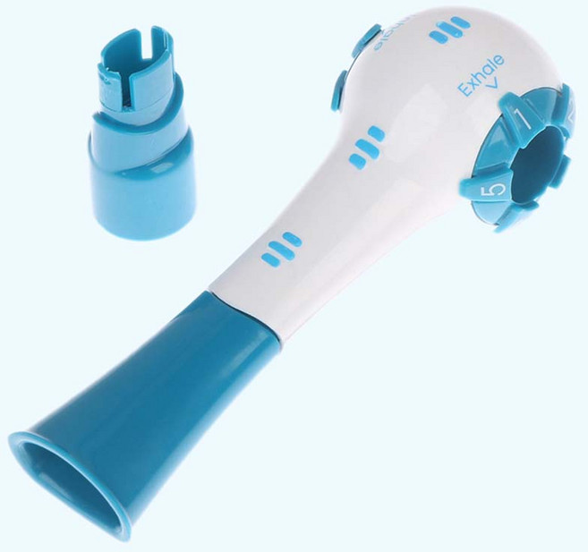 오드상회 런닝 호흡기 폐기능강화 호흡 연습기 폐활량운동기구, 1개, 블루