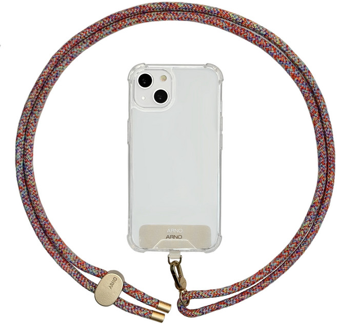아르노 애니 핸드폰스트랩 1세트, 레인보우 레드, 1개