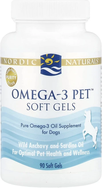 효과가좋습니다 Nordic Naturals Omega3 Pet 반려견용 소프트젤 90정 고급영양제, NordicNaturalsOmega3Pet반려견용소프트, 1개 - 쿠팡