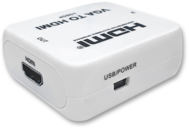 RCA 轉接器 紅白黃 端子 梅花頭, VGA轉HDMI x1, 1個, VGA轉HDMI x1