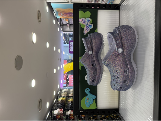 [크록스] 플랫폼 이리드 글리터 클로그 211024-5BR 퍼플