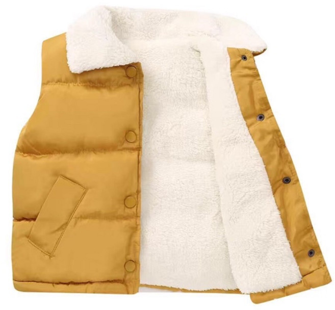 萱寶媽咪 韓版兒童馬甲背心 秋冬保暖男女童羽絨棉背心 純色童裝外套