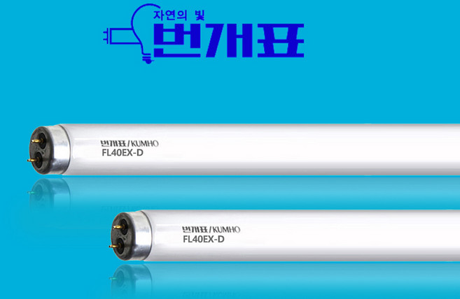 번개표 FL40EX-D FL40W 형광등 밝은 사무실조명 직관램프 1BOX 20개입, 1박스, 주광색