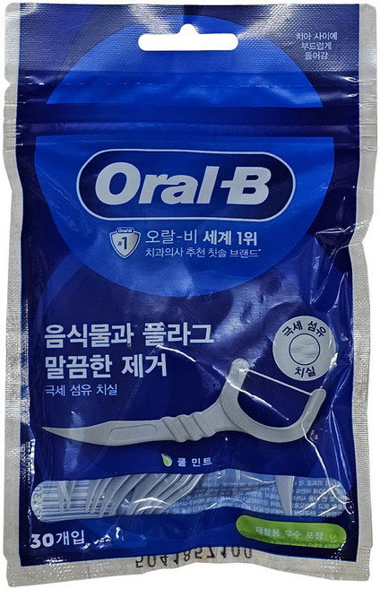 오랄비 일회용 치실, 30개입, 1개