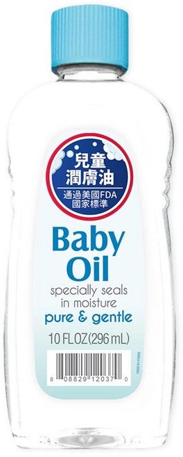 Johnson's 嬰兒潤膚油, 1個, 296ml