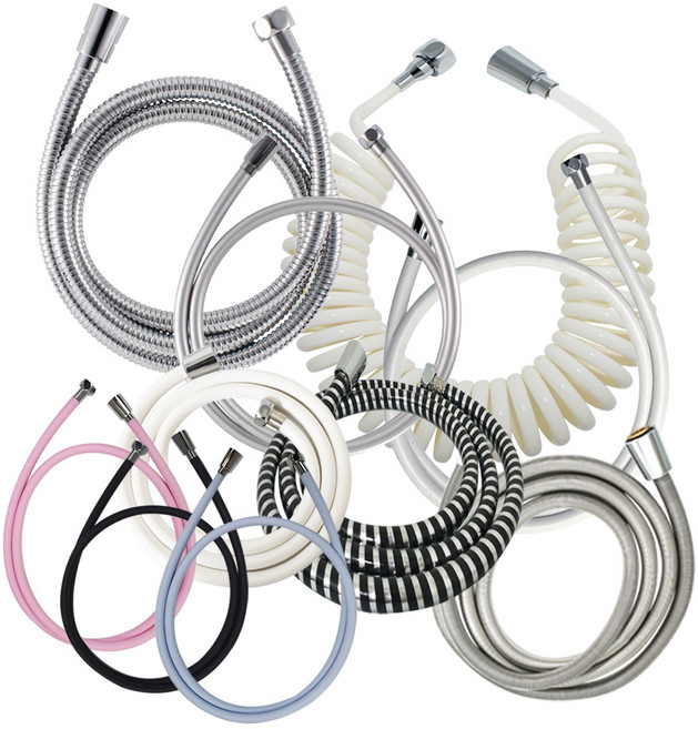 제이월드 화장실 욕실 청소 배란다 정원 샤워기건 메탈 PVC 코일 미니스프레이건 청소분사기 호스, 코일호스5M, 1개