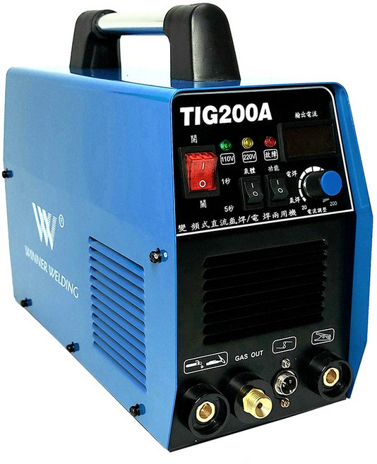 WIN五金 上好牌 直流變頻氬焊/電焊兩用機, 1個, TIG-200A