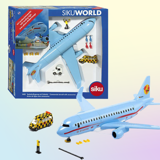 (선물완구)시쿠 항공기와 액세서리 세트 미니비행기 다이캐스트 SK5402, 1개