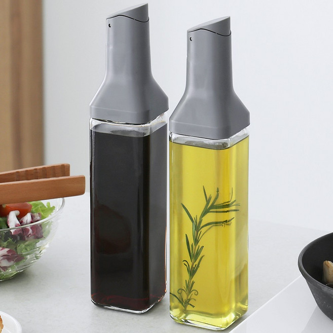 1+1 네오플램 자동개폐 슬림 오일병 세트, 1세트, 500ml