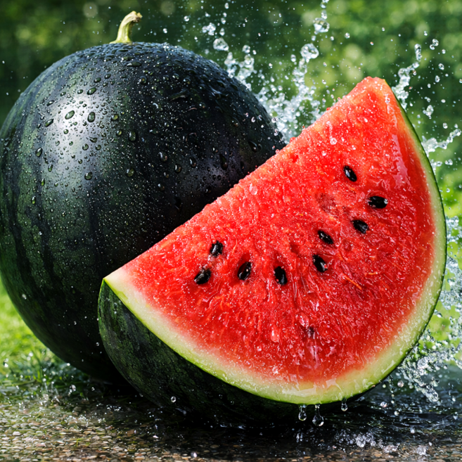 [하루30박스한정] 재구매율1위 초고당도 프리미엄 흑수박, 1개, 3kg