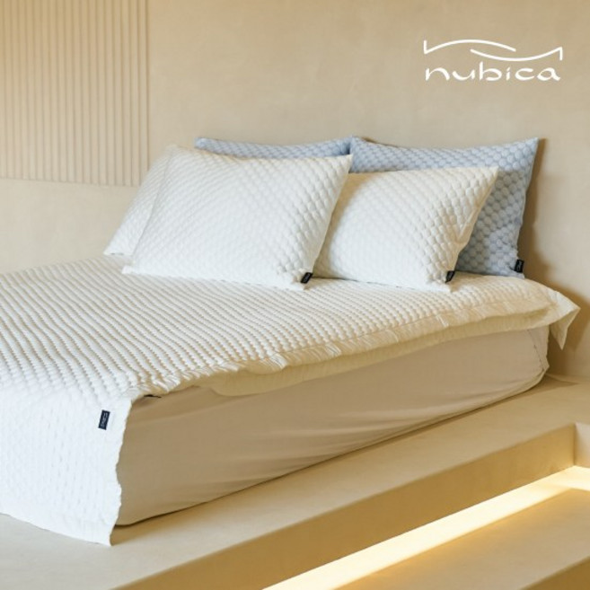 국내제작 누비카 듀라론100% 헥사쿨 프리미엄 냉감패드, 쿨매트, 스노우화이트