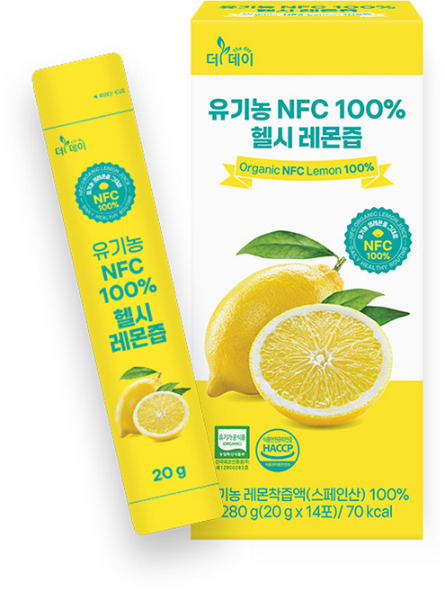더데이 유기농 NFC 100% 헬시 레몬즙 x 1박스, 280g