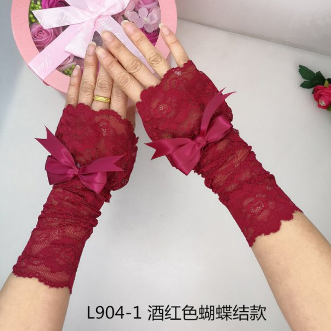 105772 커프스 레이스 페이크소매 손목시계 후드티 장식 이너 화이트플라워 소매