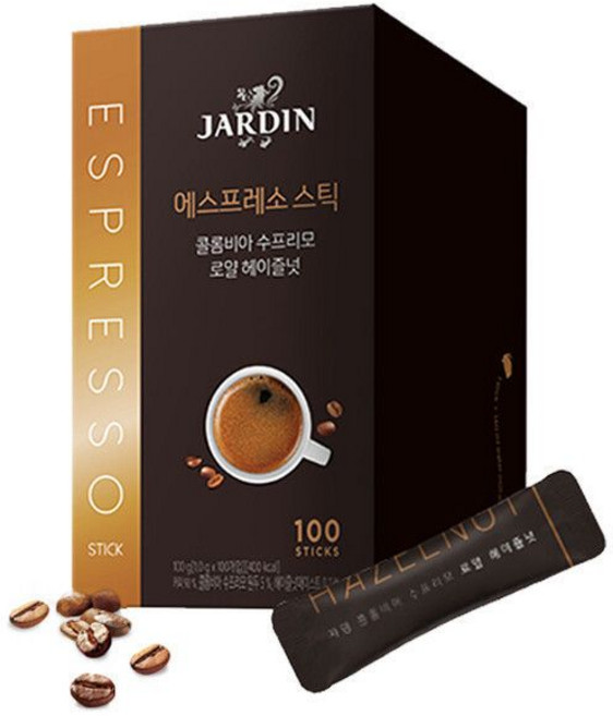 쟈뎅 로얄 헤이즐넛 콜롬비아 수프리모 100T, 1g, 100개입, 1개