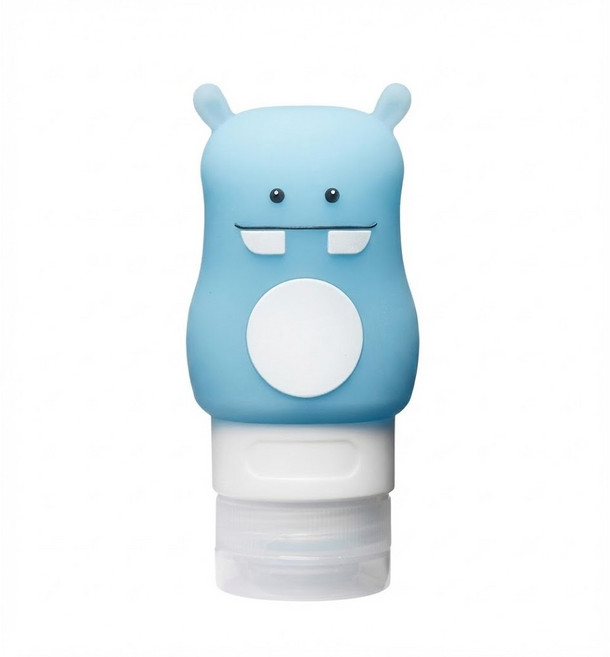 데일리프렌즈 애니멀 휴대용 실리콘 공병 50ml, 하마, 1개