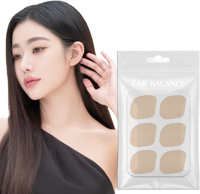 이어밸런스 누운귀 테이프 귀 교정 스티커, 90개, D타입