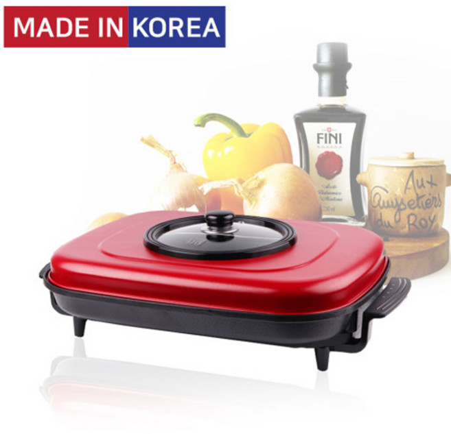 허니문 전기 피자팬 DW-42000 마블코팅 사각 잔치팬, 단품