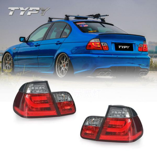 테일 램프 후미등 데루등 자동차 라이트 LED 턴 시그널 브레이크 BMW 3 시리즈 E46 20012004 용, [01] LED Tail Lamp, 1개