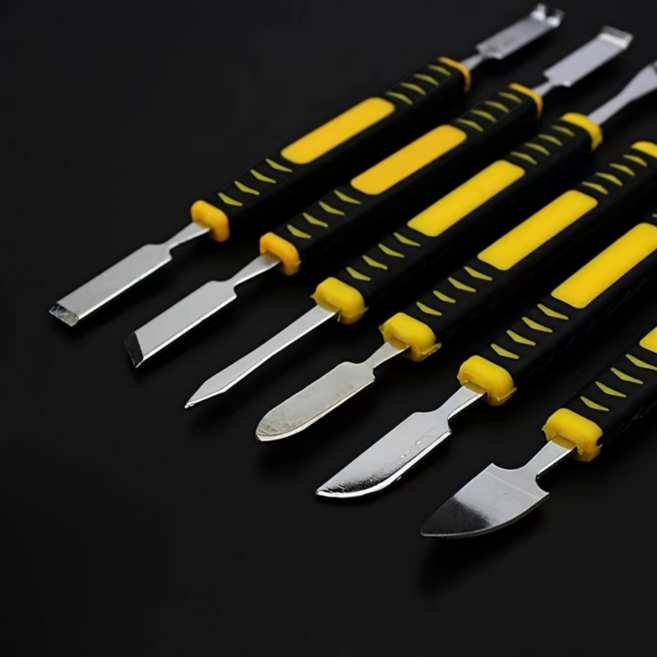 다용도 휴대폰 수리용 리무버 전자제품 정밀 분해 미니 헤라 6종 세트, 1세트